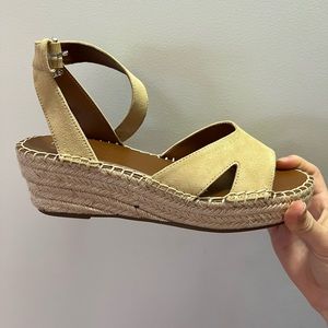 Franco Sarto Beige wedges